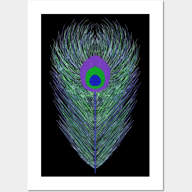 Peacock Feather Wall Art by Rosemarie Guieb Designs